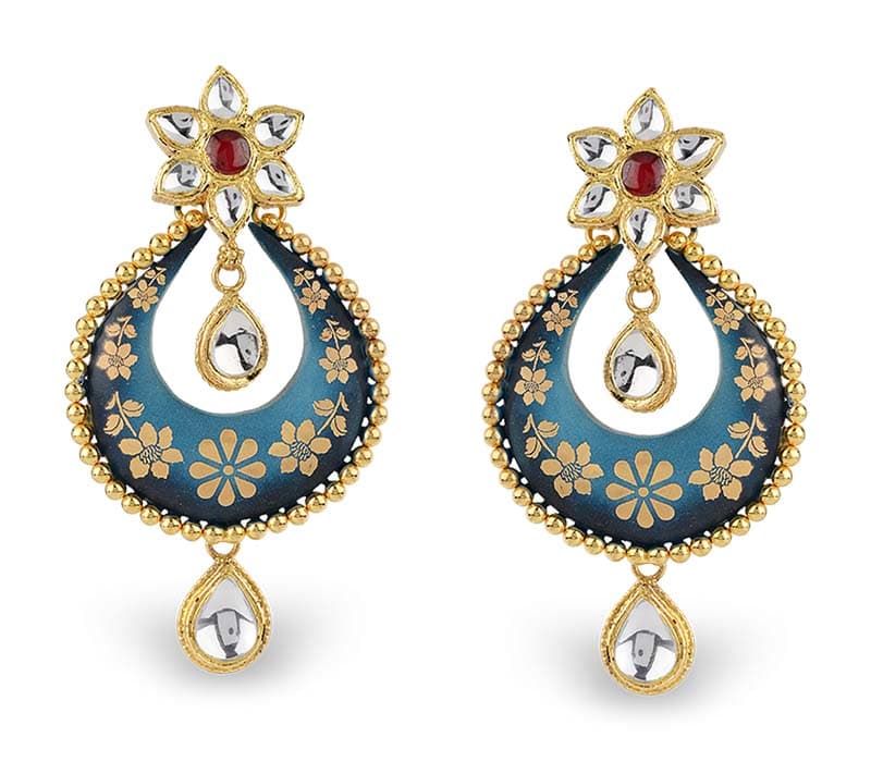 Meenakari kundan bridal necklace set